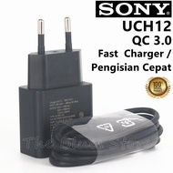 Travel Charger UCH12 Quick Charger 3.0 USB Cable Type C For Sony Xperia X Compact / XZ / XA1 / XZs /