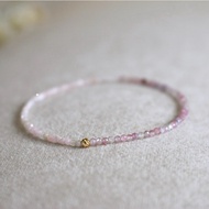 October Birthstone Opal Pink Tourmaline Natural Stone-Half One Half-