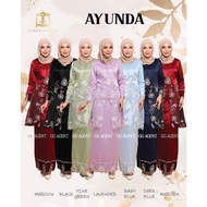 Kurung Kebarung Kebaya Satin Lace Black Maroon Navy Blue Baby Dusty Green Mint Lavender Purple Dark Black Plus Size XXL