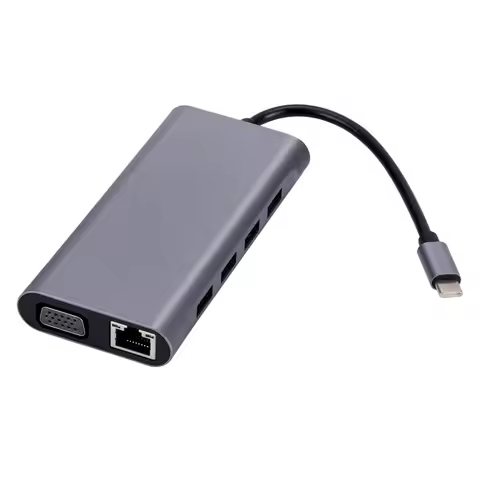 11 in 1 Type C HUB Dock PD 87W USB C Splitter for MacBook Pro Air