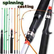 Sougayilang 1.98m/6.5ft 4 Sections Portable Fishing Rod Spinning and Casting for Saltwater Freshwater.