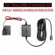 For 70Mai OBD- Hardwire Kit Parking Surveillance Cable 24 hours For Type-C and Micro USB A500S A800s