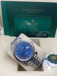 126334全新勞力士Rolex DATEJUST系列126334 BLUE ROM JUB 藍色羅馬字錶盤41mm紀念型