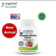 Organixs Biotin Gummy 5000mcg – For Hair, Skin & Nails