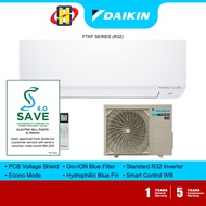 (Save 4.0) Daikin Air Conditioner (1.0HP-2.5HP) Standard Inverter FTKF Series R32 Air-Cond FTKF25B / FTKF35B / FTKF50B