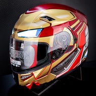 HELM KYT K2 RIDER MARVEL IRON MAN  RED MAROON GOLD  K2RIDER FULLFACE