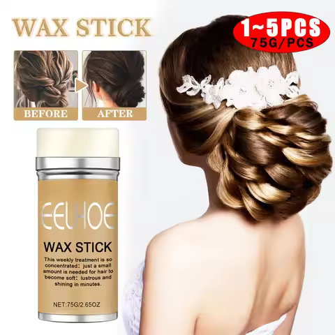 EELHOE Hair Wax Stick Long Lasting Hold Gel Cream Styling Hair Frizz Fixed Fluffy Broken Hair Fly aw