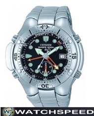 Citizen AL0050-57E AL0050-57 Men's 200M Analog Aqualand Diver Depth Meter Promaster Watch