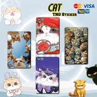 Cute CAT (Series 1) TNG Pelekat - Tng Touch N Go/Bank kad pelekat pelindung (Beli 4 Percuma 1)(TNG S