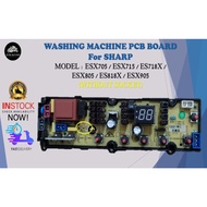 ESX705 / ESX805 / ESX905 / ESX715 / ES718X / ES818X  SHARP 5 SOCKET WASHING MACHINE PCB BOARD (CONTR