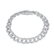 KCA Curb Silver 925 Men Bracelet