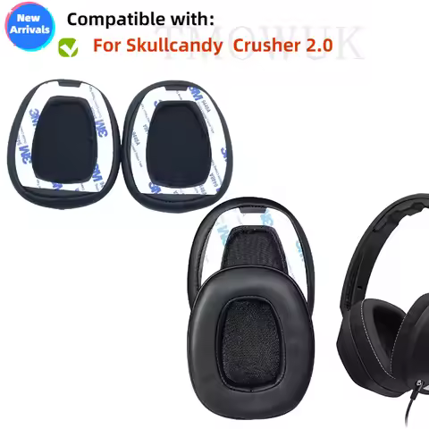 Replacement Ear Pad for Skullcandy Crusher 2.0 Headset Headphones Protein Leather Earmuff Ear Cover