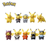 10pcs/Lots Pokemon Anime Figure Movie Pikachu Cosplay The Avengers Spider-Man Hulk Pvc Action Figure