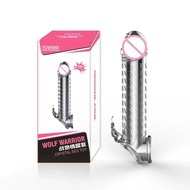 Penis Sleeve Enlarger Ring – Silicone with Delay Ejaculation, Crystal Extender, Couples' Toy from, E