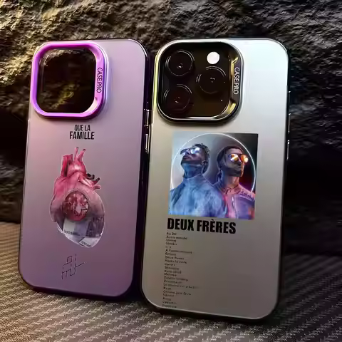 Q-QLF x PNL Pnl Singer Phone Case For iPhone 16 15 14 13 12 11 Pro Max Plus – Colorful Gradient Soft