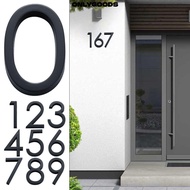 ONLYGOODS 4inch/10cm Door Label  Black ABS Acrylic For Home Mailbox Hotel Address 0 To 9