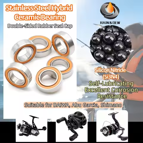 1Pcs 3x6x2.5 SMR63RS CB ABEC7 3x6x2.5mm Stainless steel hybrid ceramic ball bearing Without Grease F