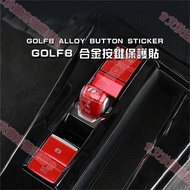 Tainan VW Volkswagen GOLF8 Button Sticker Gear Central Control Protection Alloy Material Window Car 