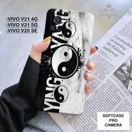 HP Vivo V21 4G Case Vivo V20 SE 5G/ - Rajacase - Vivo V21 4G casing 5G/ - YINYANG Softcase Motif - V