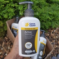 Cancer Council SPF 50+ Active 200ml สูตรซึมไว ไม่เหนอะหนะ ☀️ ครีมกันแดด นำเข้าจากออสเตรเลีย 🇦🇺