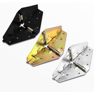 Butterfly wing folding hinge conveniently expands tables and chairs