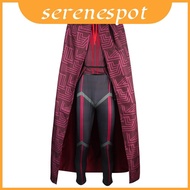 Premium Costume Cosplay For Wanda Vision Scarlet Witch Red Fabric