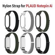Nylon Wristband Strap for PLAUD Notepin Ai Wrist Strap Metal Protector Bumper Case Adjustable Portab
