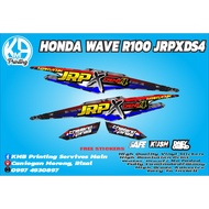 Honda Wave R100 JRP X Daeng Sai 4 Sticker Decals