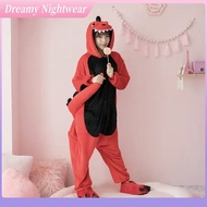 Dinosaur Kigurumi Sleepwear adults Cute cartoon onesies Parent-Child Outfit flannel pajamas Jumpsuit