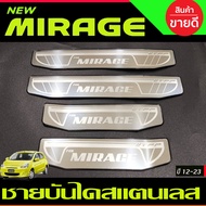 กันสาด สีดำเข้ม Mitsubishi Mirage 2012 2013 2014 2015 2016 2017 2018 2019 2020 2021 2022 2023 ใส่ได้ทุกรุ่น งานไทยคุณภาพดีมีเทปกาวให้พร้อม A