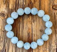 海藍寶手鏈天然海藍寶手串水晶禮盒裝