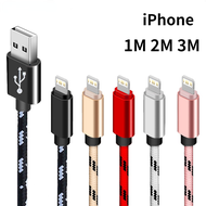 IPhone13 12 11 Pro Msx ตรวจสอบชาร์จ Cable1m 2เมตร3เมตรข้อมูล USB สายชาร์จสำหรับ iPhone 13 12 11 Pro XS Max X XR Apple 7 8 Plus SE iPad ยาวชาร์จเร็ว I สายโทรศัพท์
