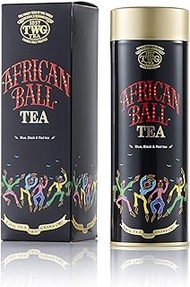 TWG Tea African Ball Tea, Loose Leaf Rooibos Oolong Black Tea Blend In Haute Couture Gift Tea Tin, 100G