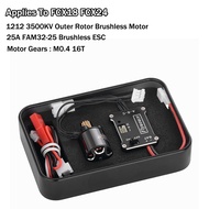PYFORE 25A ESC 1212 3500KV Outer Rotor Motor Brushless Combo for TRX4M SCX24 FMS FCX18 FCX24 1/18 1/