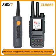 KSUN ZL8668 terbaru POC HT UHF/VHF Walkie talkie Lakukan panggilan zello analog Handy talky