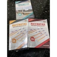 Mathematics Book 1A, 1B, 2A, 2B, Grades 7, 8, VII, VIII, Middle School, Erlangga Publisher, 2013 Cur