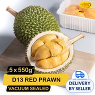 227 Katong Durian D13 Red Prawn Durian - Fresh (Dehusked)