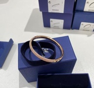 Swarovski 施華洛世奇 手扼 Symbolic Evil Eye惡魔之眼著孔 仿水晶石耳環 女款玫瑰金色