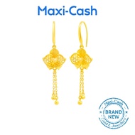 Orchid Elegance Earrings in 999 Gold