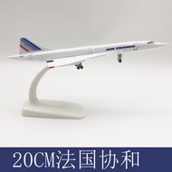 Miniatures Plane 20CM Concorde Air France American British Airplane Model Airliner Alloy Diecast Pla