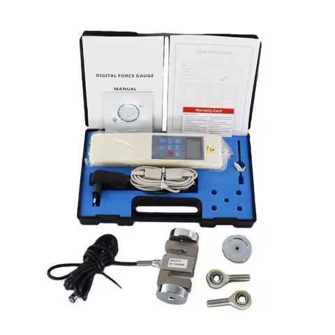 Digital Force Gauge with External Sensor 5000N HF-5K Push Pull Force Tester RS232 HF-5000 N/KG/LB