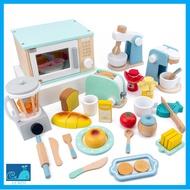 Children Simulation Kitchen Set Baby Wooden Toy Pretend Play Small Appliances Series Early Childhood Educational Toys