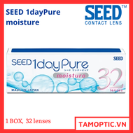 ( 32 Lenses) Kính áp tròng 1 ngày SEED 1DAY PURE Moisture UV