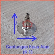 Gantungan Bracket Rak Ambalan Kaca ATAS K1 / Kawat Seling Sling Baja