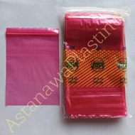 MERAH Plastic clip 10x15 SMPI 10 x 15 cm ziplock zipper 15x10 plain red