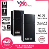 Sharp 610LRefrigerator 2 Door/Peti Ais 2 Pintu Inverter SJP601MFMS/SJP601MFMK/SJP682MFGK/JP682MFGM Peti Sejuk/Fridge/冰箱