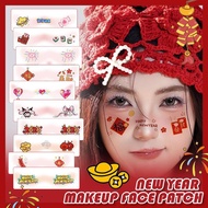 New Year Makeup Face Patch 2026 Chinese Spring Stickers Face Children Tattoo Festival Q5a4