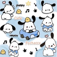 卡通可愛Sanrio Pochacco Kuromi Melody Hello Kitty Little Twin Star Cinnamoroll XO AP鴨 水怪行李箱貼紙筆記本電腦ipad手機水杯電動車裝飾貼畫 Apple ipad macbook