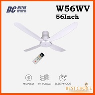 KDK W56WV 56Inch 4Blades DC CEILING FAN WITH REMOTE