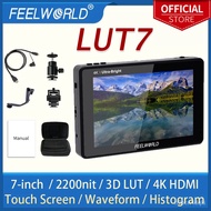 FEELWORLD LUT7 7 Inch Protable Monitor 2200nits 3D LUT Touch Screen DSLR Camera Field Monitor 4K HDMI On-camera monitor